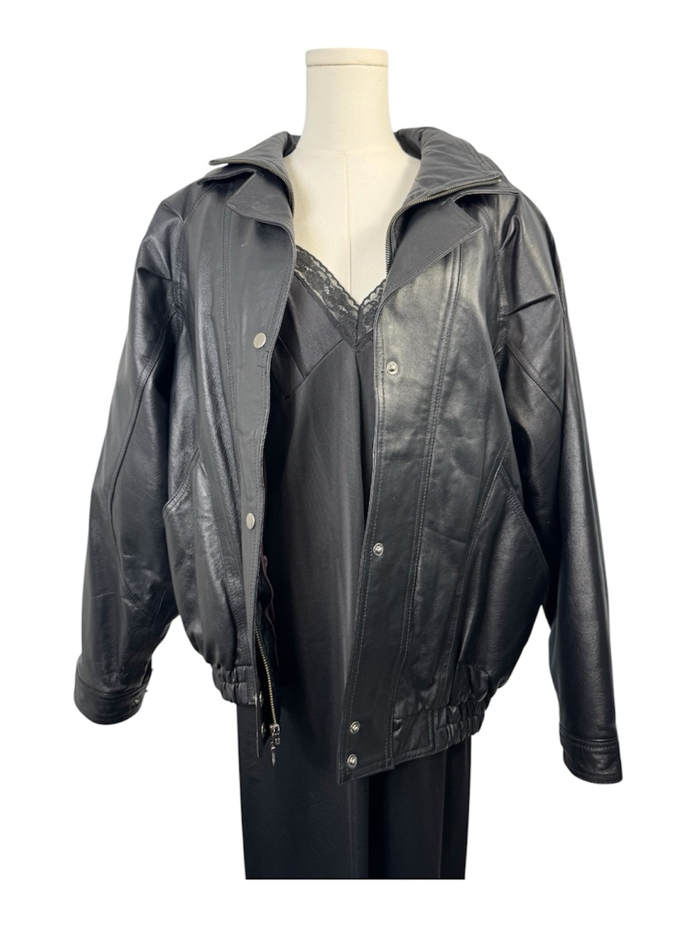 Vintage 90s Wilsons Leather Bomber Jacket M 3M Thinsulate Zip-Out Liner